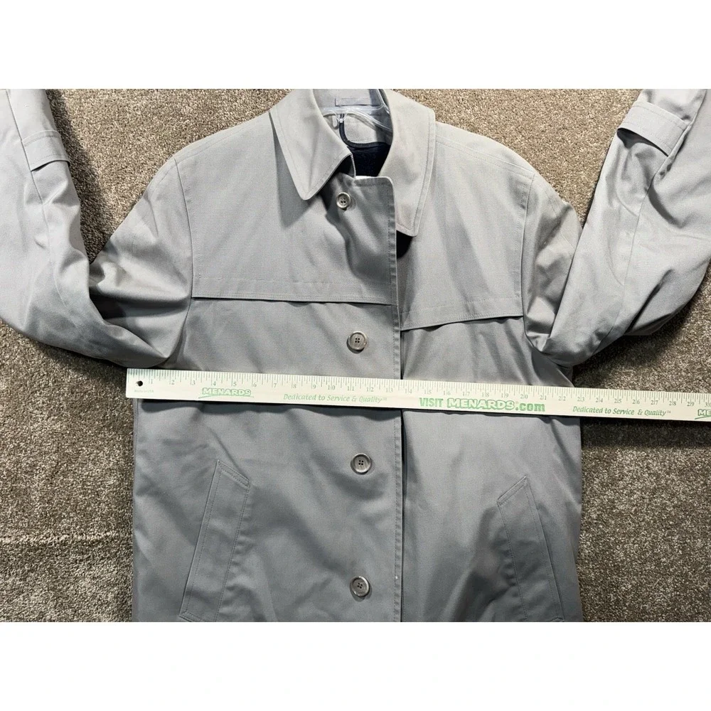 Vintage London Fog Trench Coat‎ Mens 42 Reg Khaki Tan Removable Fleece Lining.